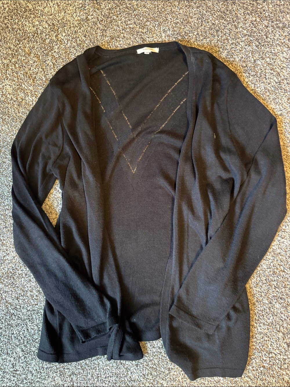 Maurices Navy Open-Front Knit Cardigan